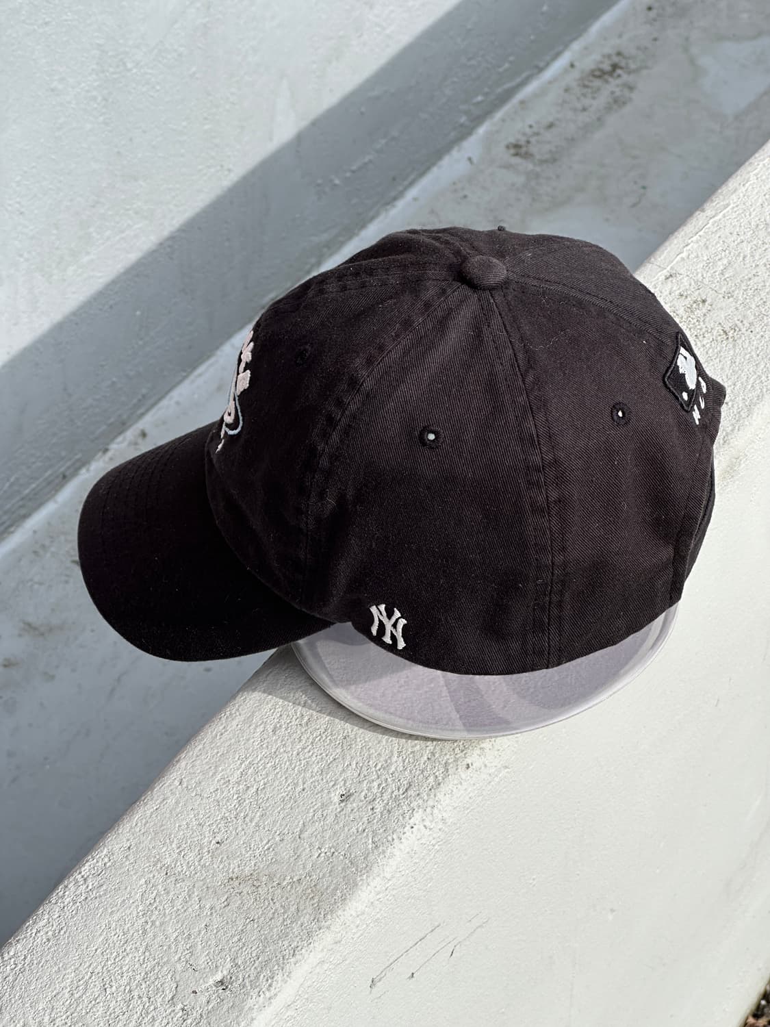 [F] MLB 로고 블랙 볼캡 모자 상품이미지3