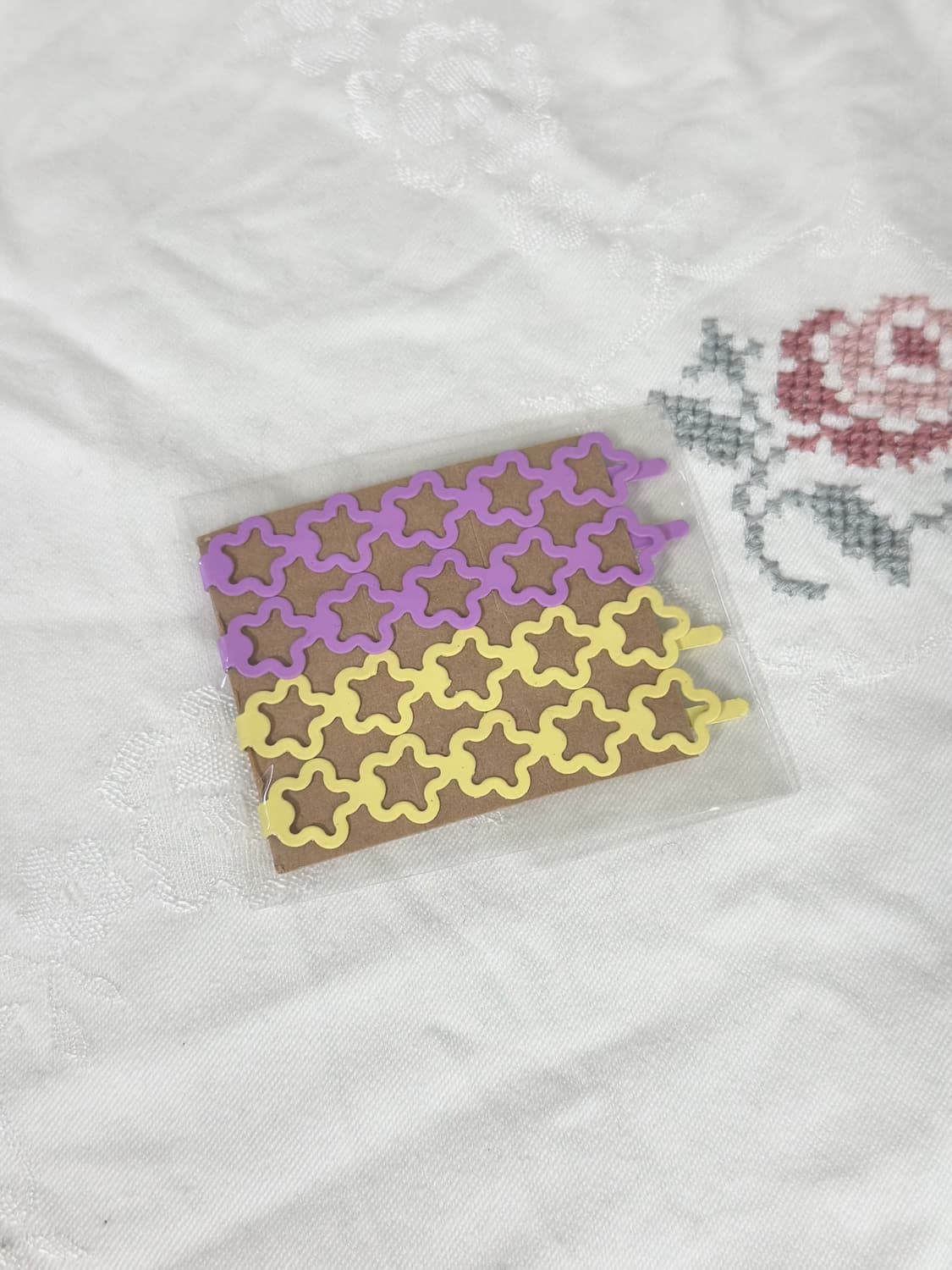 Y2K 키치 무광 파스텔 별 헤어핀 세트 (8pcs) 상품이미지1