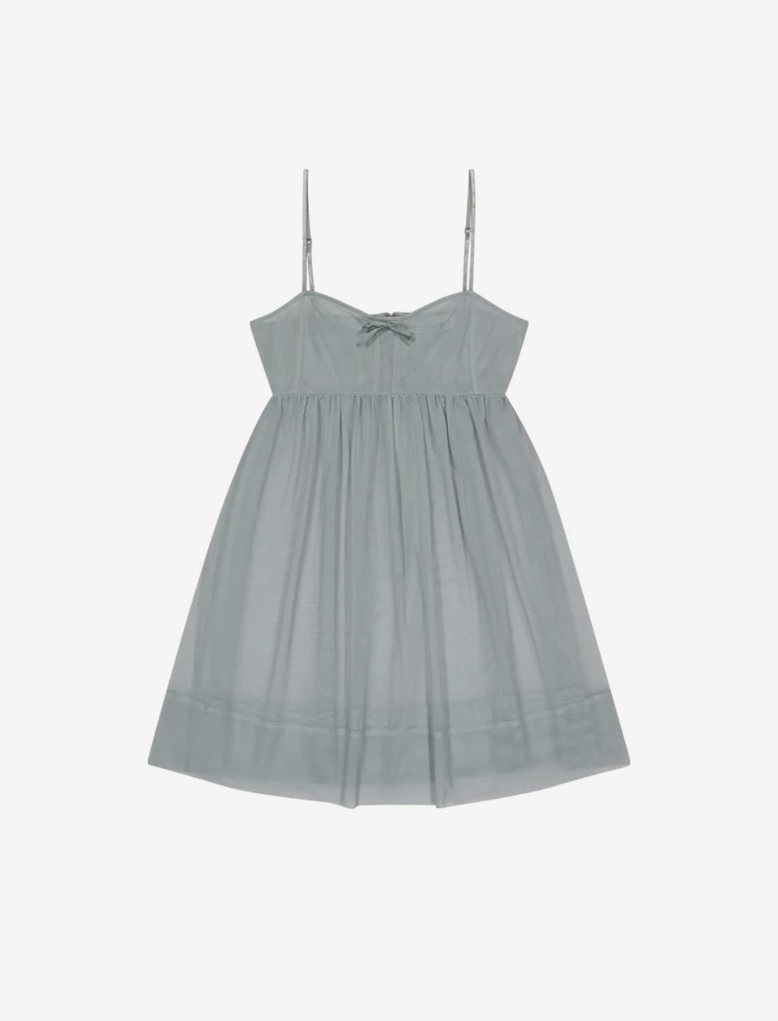 RIBBON MINI MESH DRESS [BABY BLUE] 상품이미지1