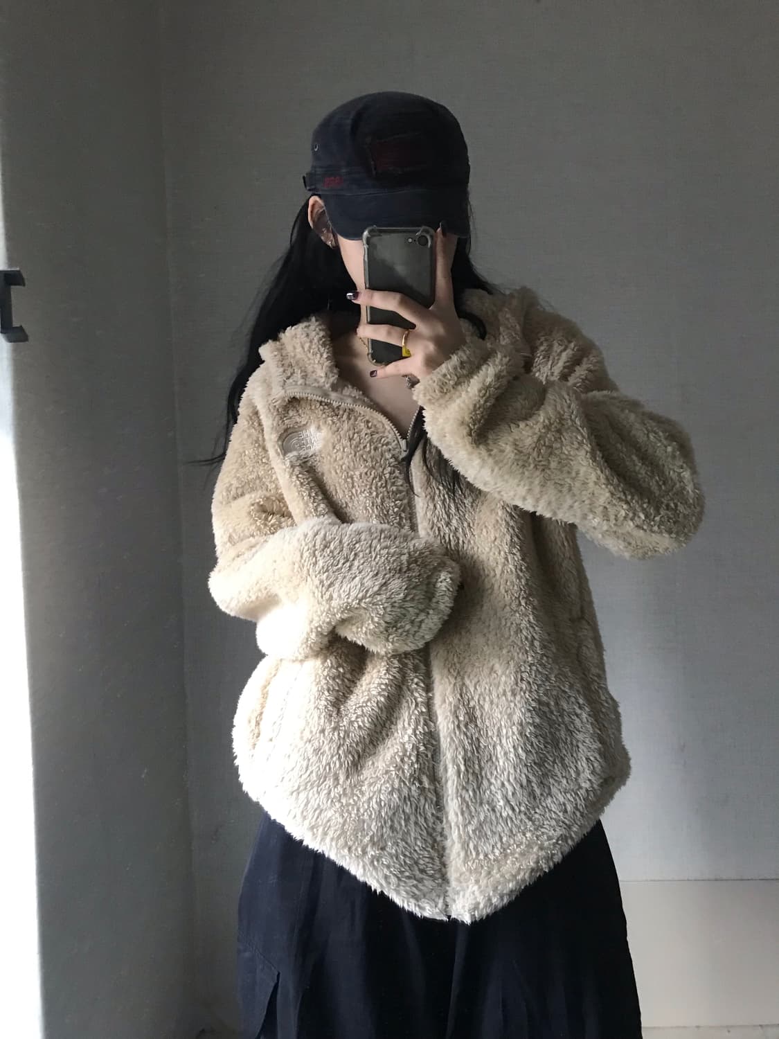 노페 베이지 후리스 상품이미지1