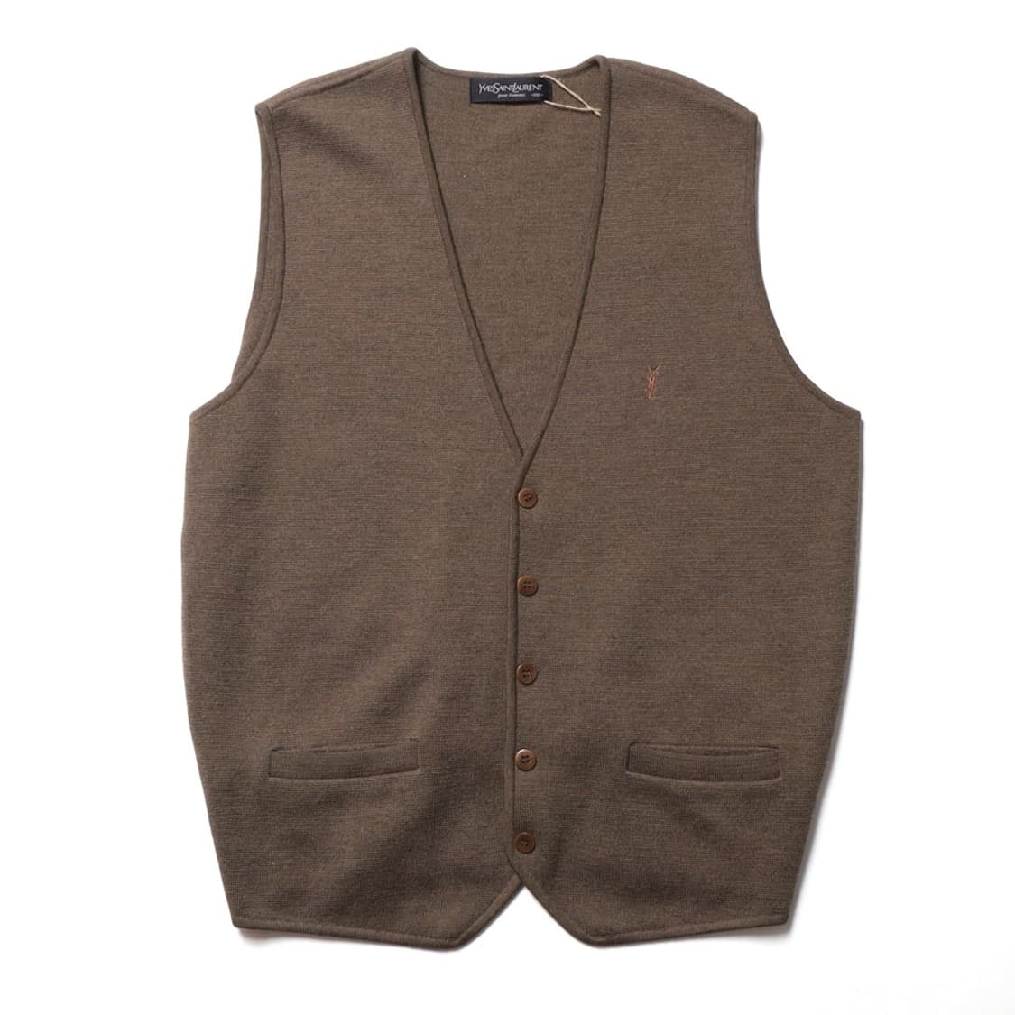 입생로랑 YvesSaintLaurent Wool Button Vest 
 상품이미지1