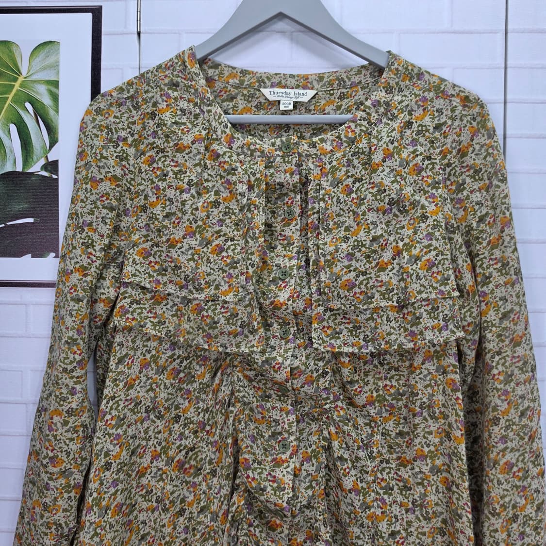 써스데아일랜 잔 꽃무늬 미디 원피스 90(M)사이즈 상품이미지4