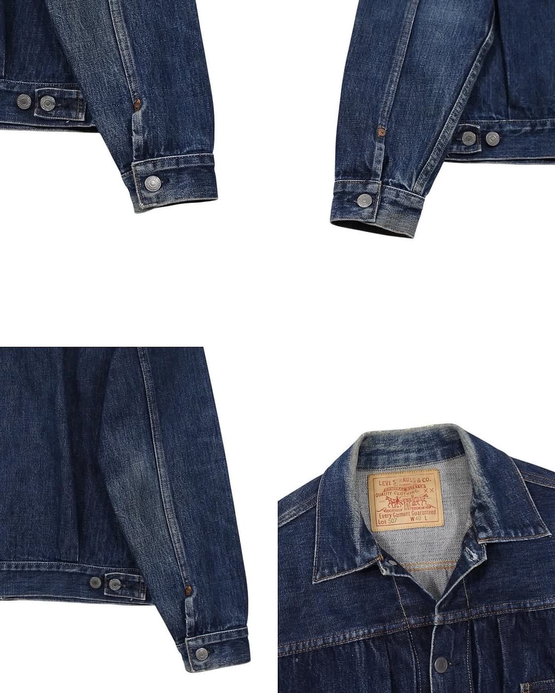 LVC 507XX 2세대 데님 자켓 빅E 셀비지 워싱턴 공장 리바이스 상품이미지7