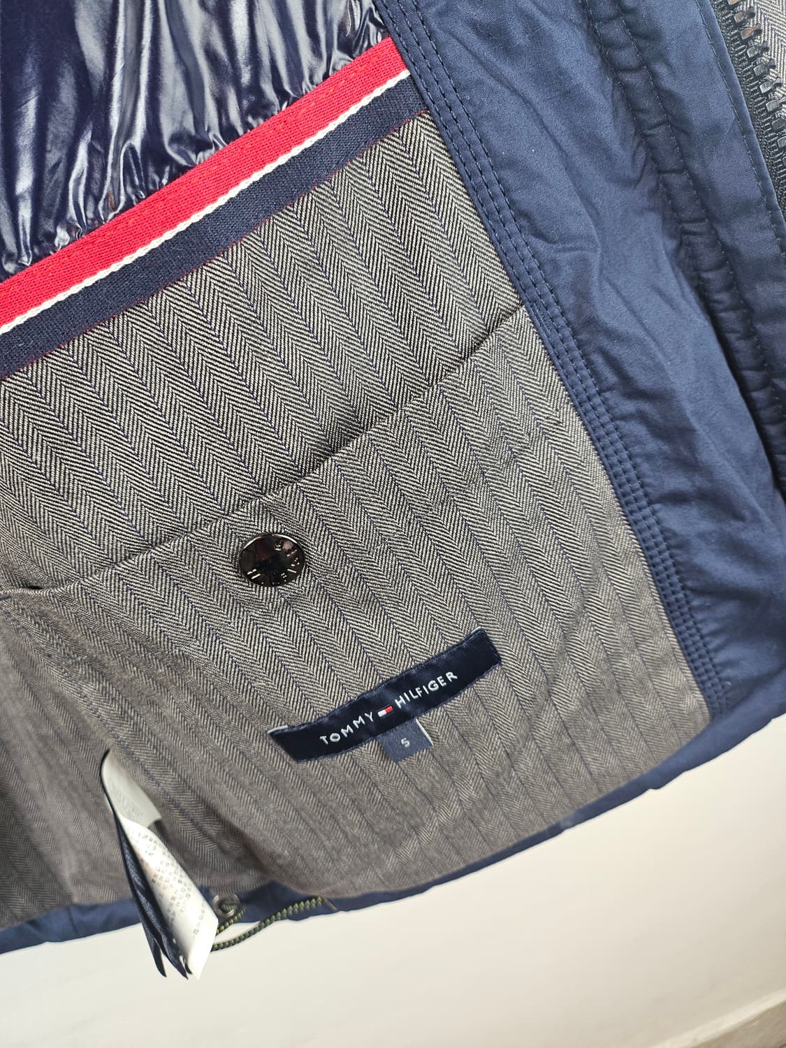 타미힐피거 네이비 모혼방 다운패딩 S 90-95 상품이미지8
