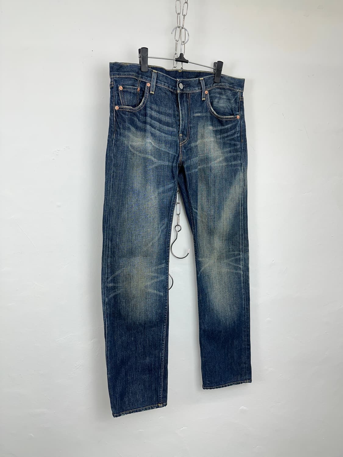 Levi’s Lot 519 Faded Wash Denim Jeans 상품이미지4