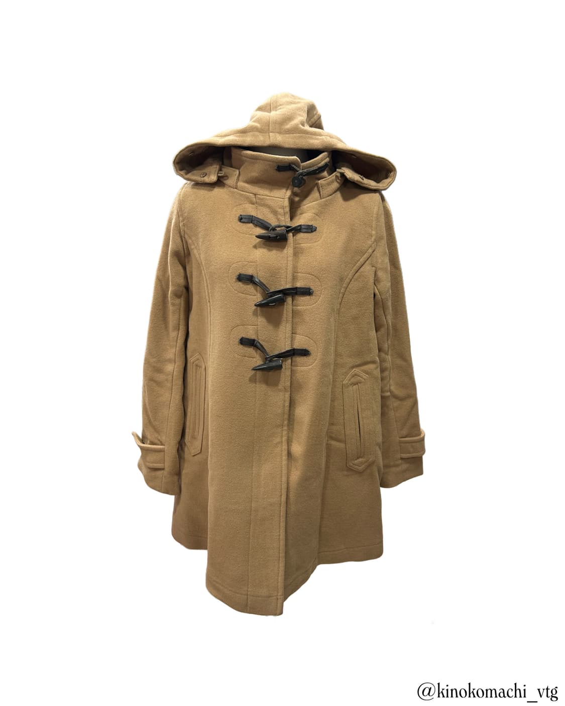 [울65%] 모리걸 얼스뮤직 빈티지 갈색 브라운 떡볶이코트 상품이미지4