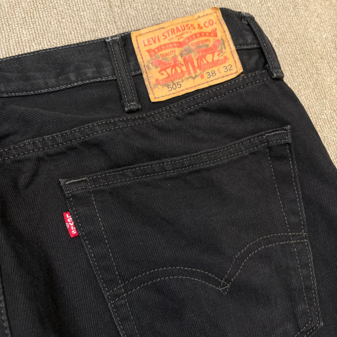 levis 505 블랙진 데님  상품이미지4