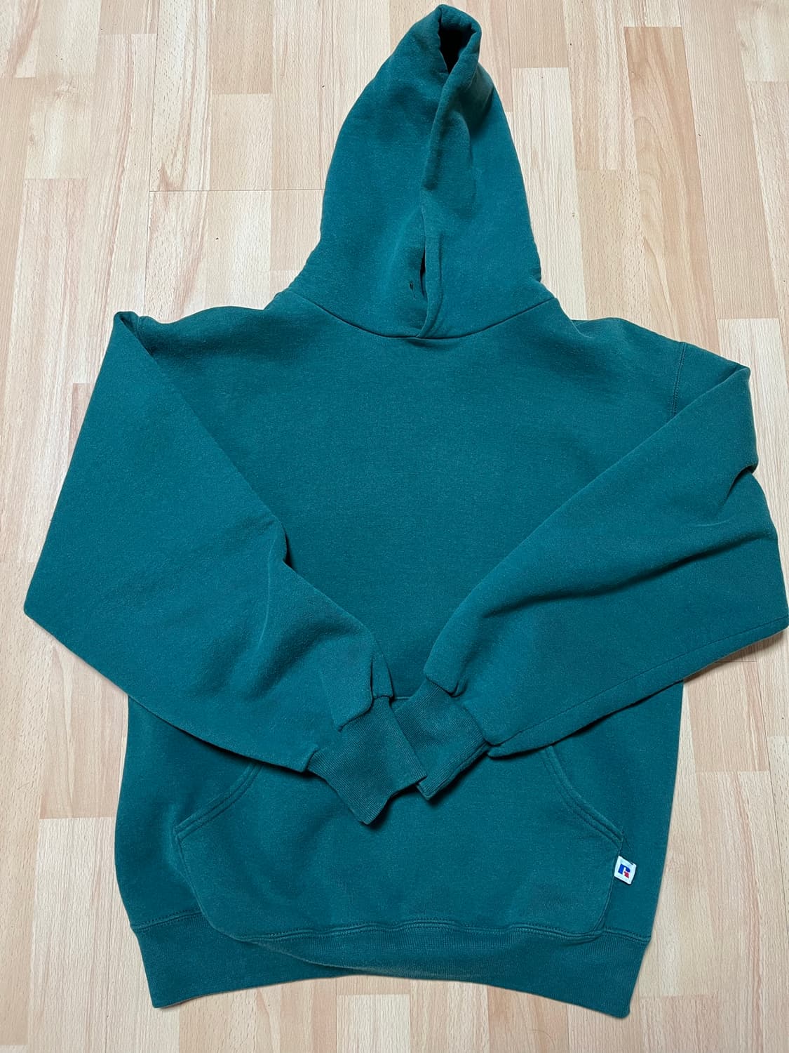러셀 애슬레틱 90s 빈티지 usa 그린 후드티  상품이미지1