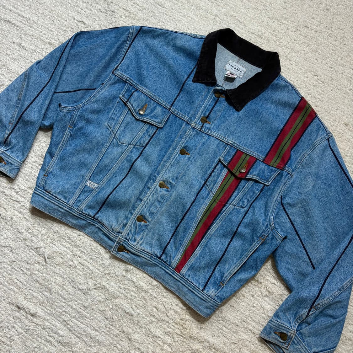 마리떼 프랑소와 저버 90s 패턴 데님 자켓 상품이미지4