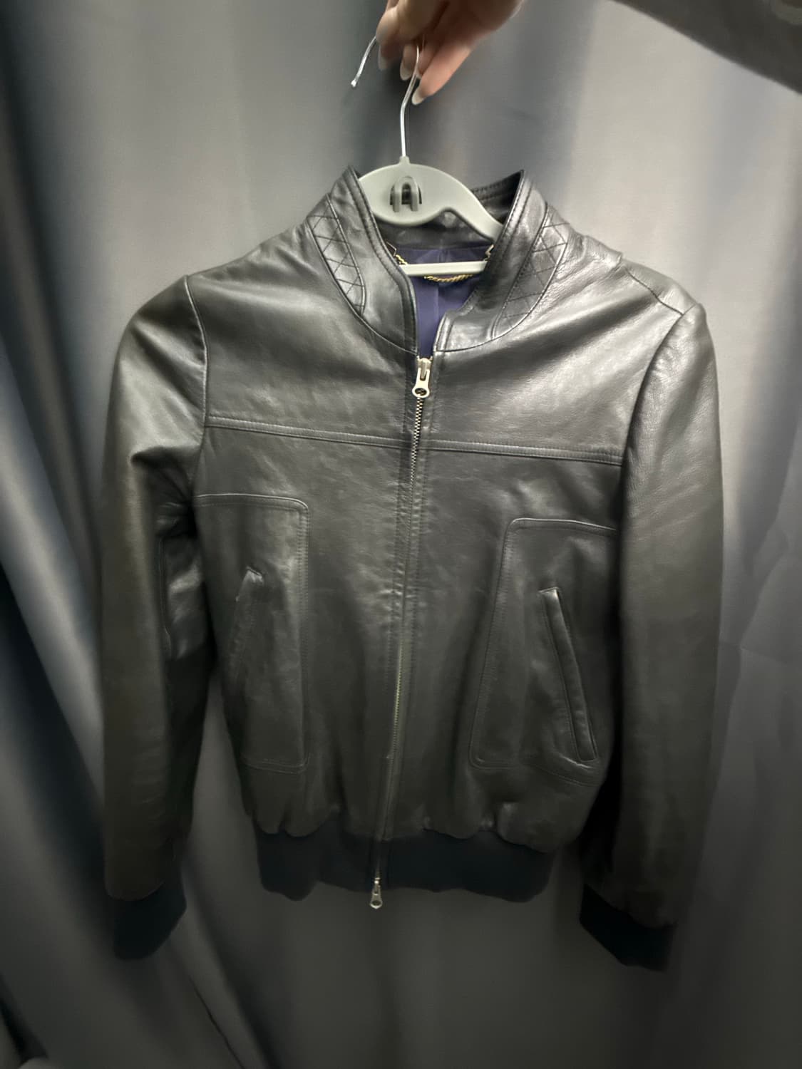 빈티지 슬림핏 레더 가죽자켓 상품이미지3