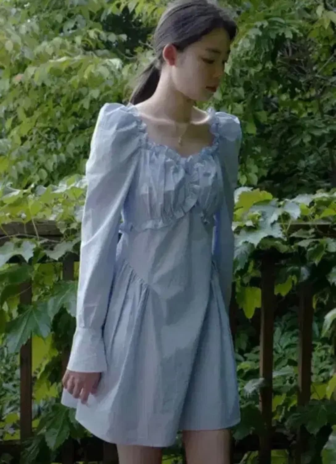 플로움 치치 드레스 블루 s 택달린 새제품 상품이미지5