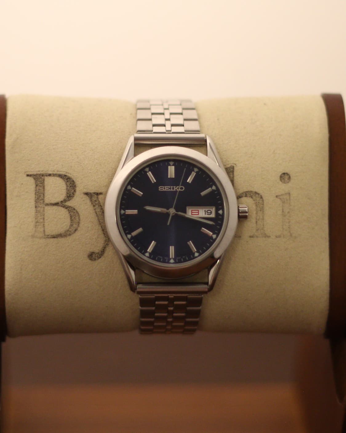 [Seiko] 세이코 네이비 다이얼 데이데이트 시계 상품이미지2