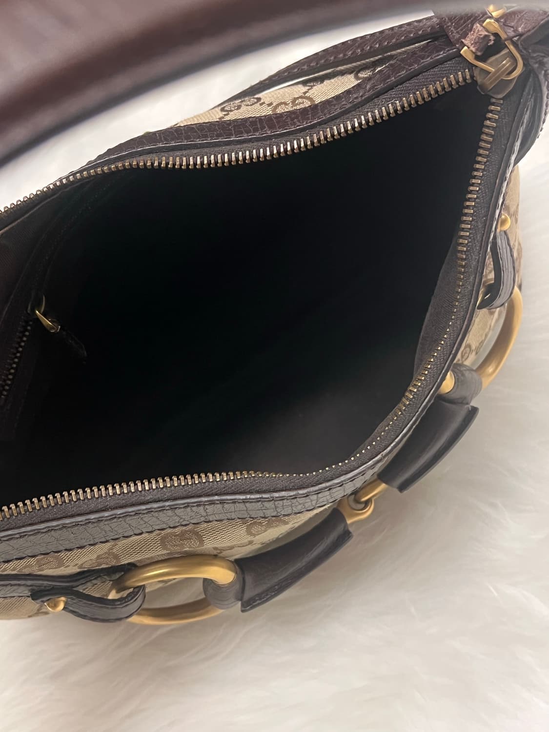 Gucci 구찌 GG 캔버스 홀스빗 모노그램 브라운 숄더백 핸드백 상품이미지9