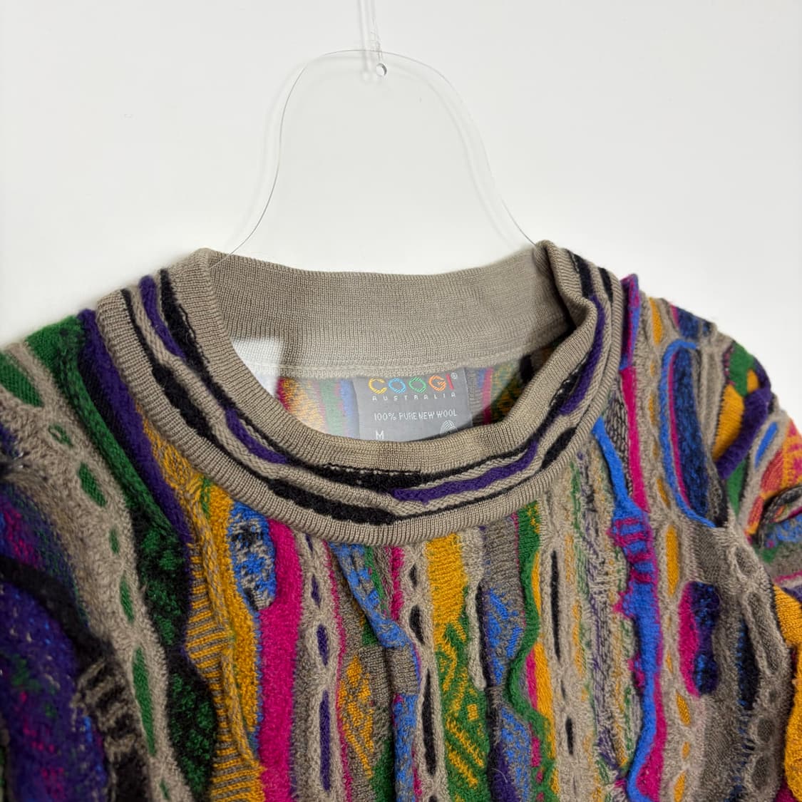 쿠지 패턴 니트 티셔츠 상품이미지2