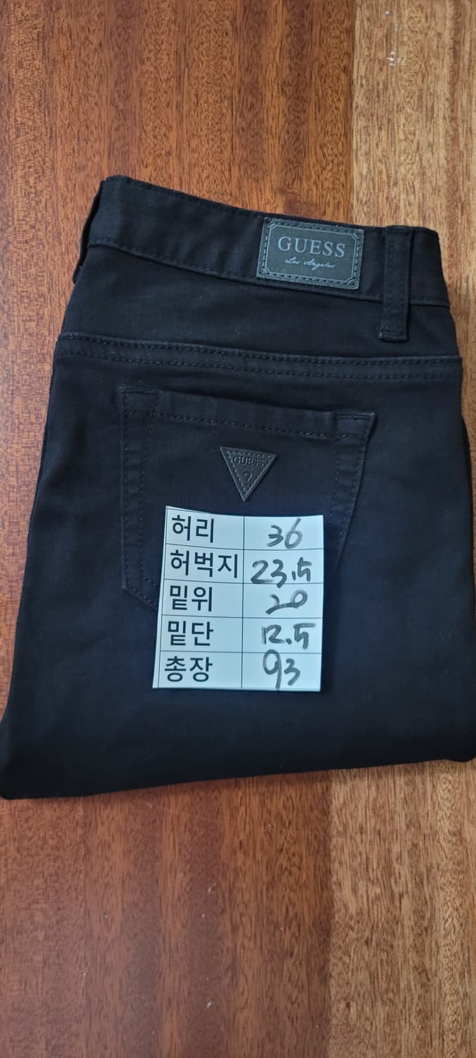 (여성26-27인치) 게스 선명한 블랙 스키니 상품이미지8