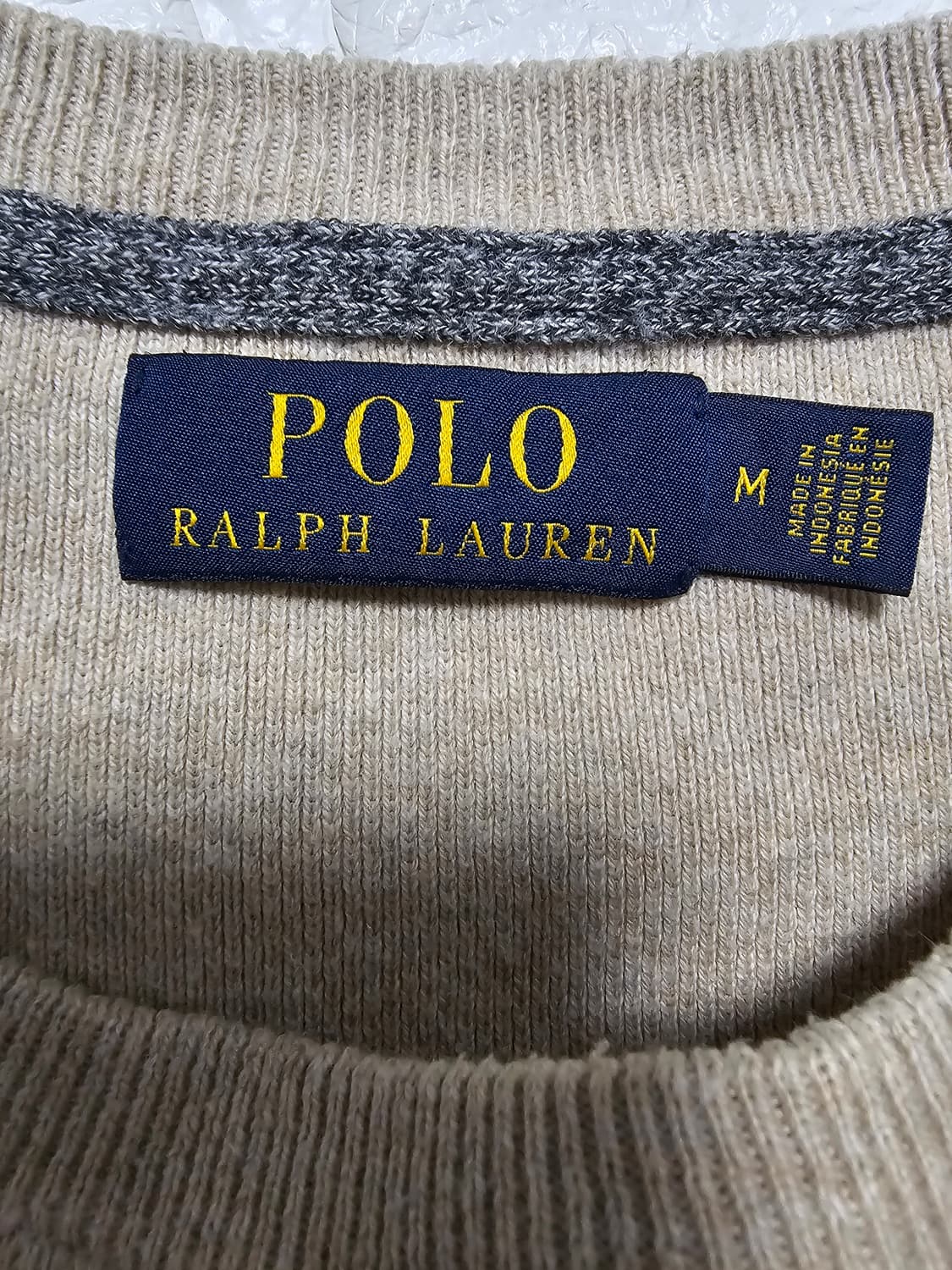 폴로 랄프로렌 베이지 니트 스웨터 M 상품이미지4