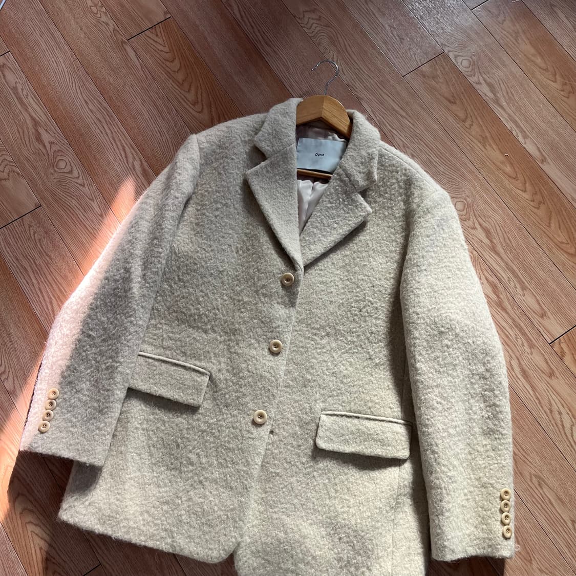 던스트 지수 부클 코트 (버터) S 상품이미지9