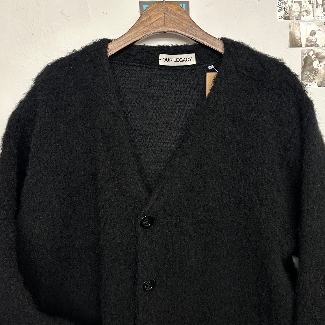 아워레가시 모헤어 가디건 블랙 상품이미지2