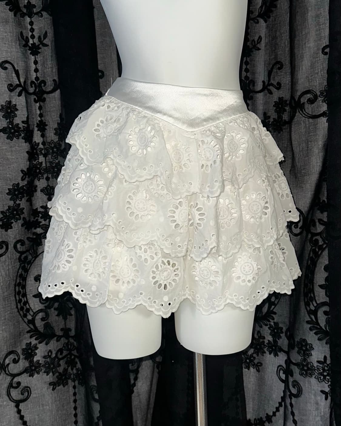 white lace mini skirt 상품이미지2