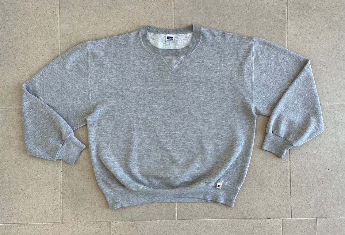 90s 빈티지 러셀 스웻셔츠 그레이 L USA 상품이미지1