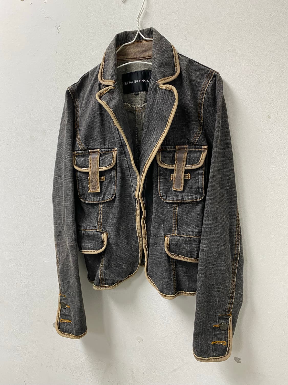 [BUONAGIORNATA] 00’s Design Grey Jacket 상품이미지2