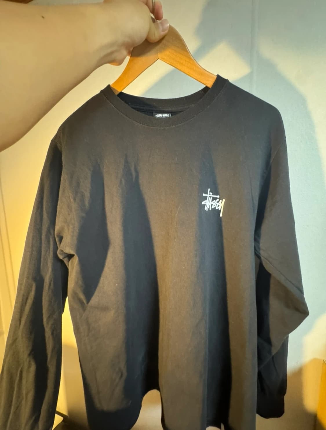 스투시 베이직 롱슬리브 블랙 m 상품이미지2