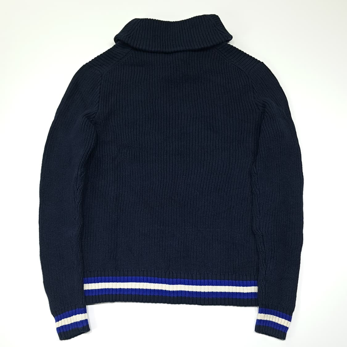 CL061 XL 폴로 랄프로렌 빅 포니 & 바시티 스트라이프 숄카라 니 상품이미지6