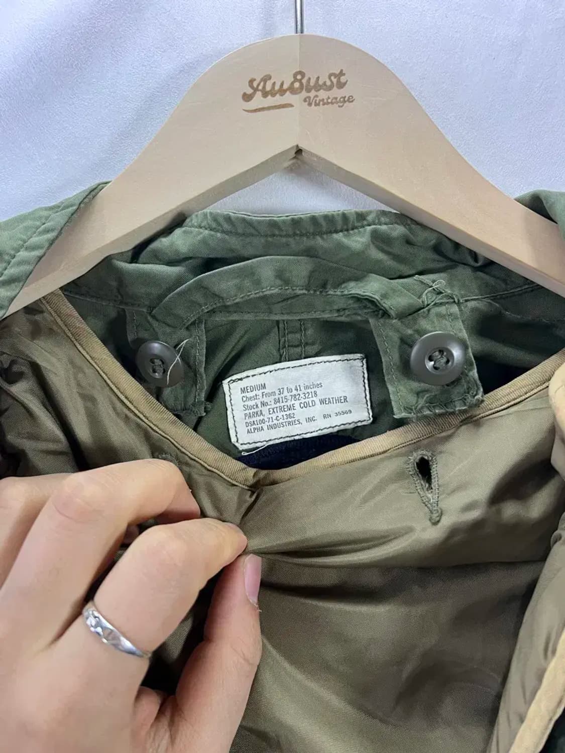 M65 피쉬테일 개파카(안감o) 상품이미지3