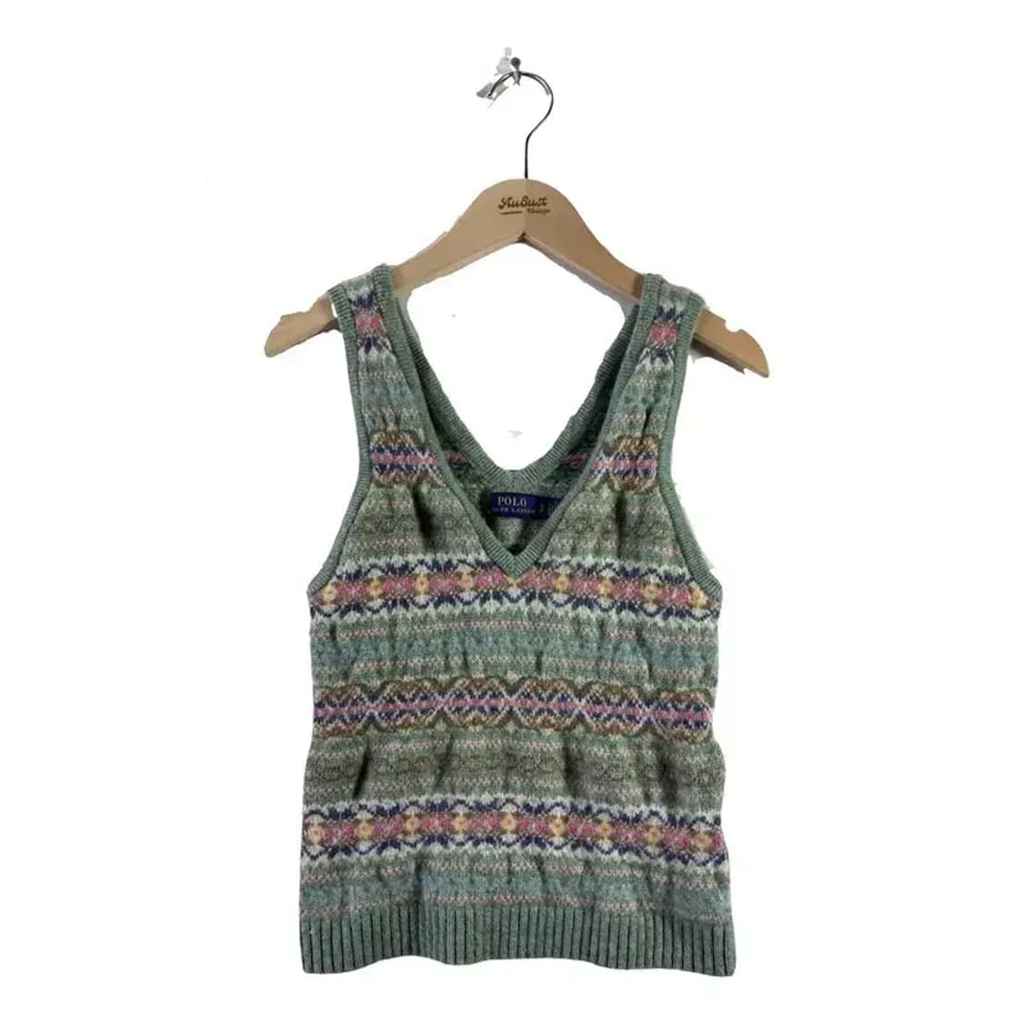 [ RALPH LAUREN ] 폴로 패턴니트 조끼 [ SIZE: S ] 상품이미지1