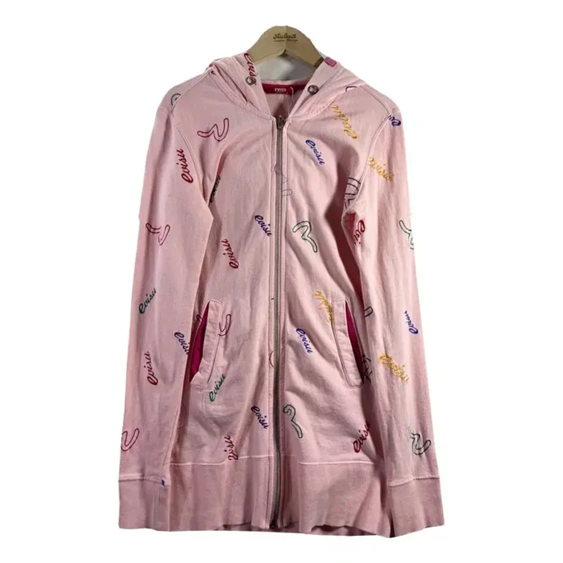 [ EVISU ] Y2K 에비수 패턴 후드집업 [ SIZE: S ] 상품이미지1