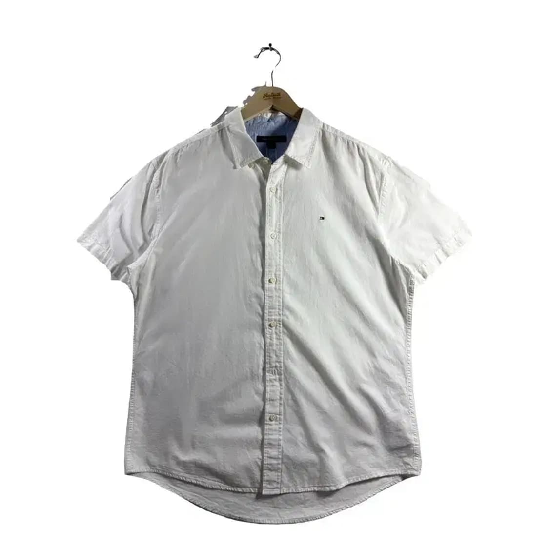 타미힐피거 화이트 반팔 셔츠 [ SIZE: XL ] 상품이미지1