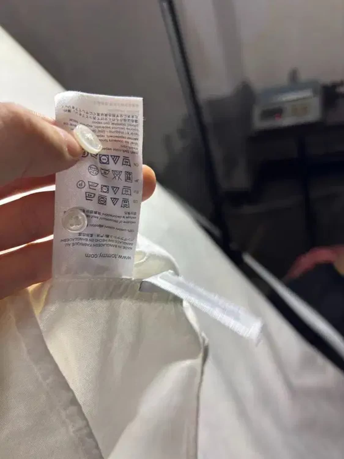 타미힐피거 화이트 반팔 셔츠 [ SIZE: XL ] 상품이미지10