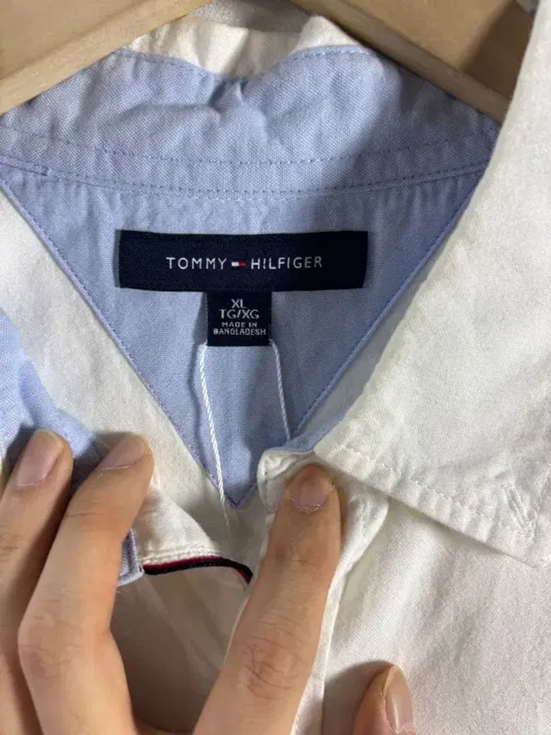 타미힐피거 화이트 반팔 셔츠 [ SIZE: XL ] 상품이미지8