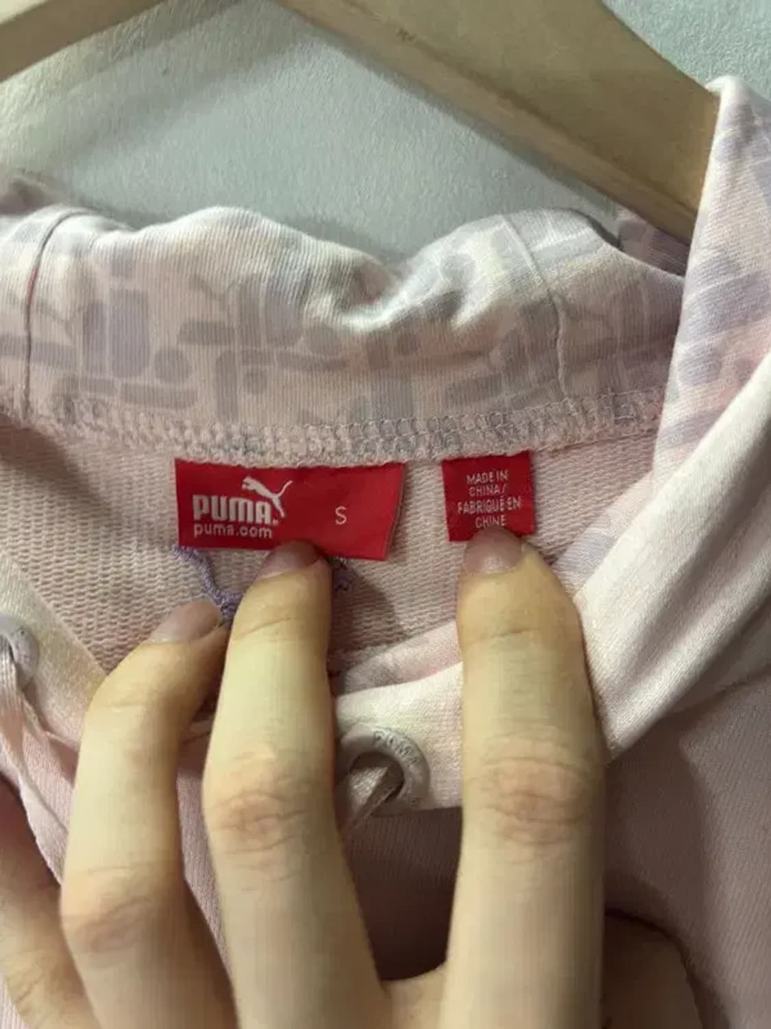 [ PUMA ] 퓨마 베이비 핑크 후드티 [ SIZE: F ] 상품이미지5