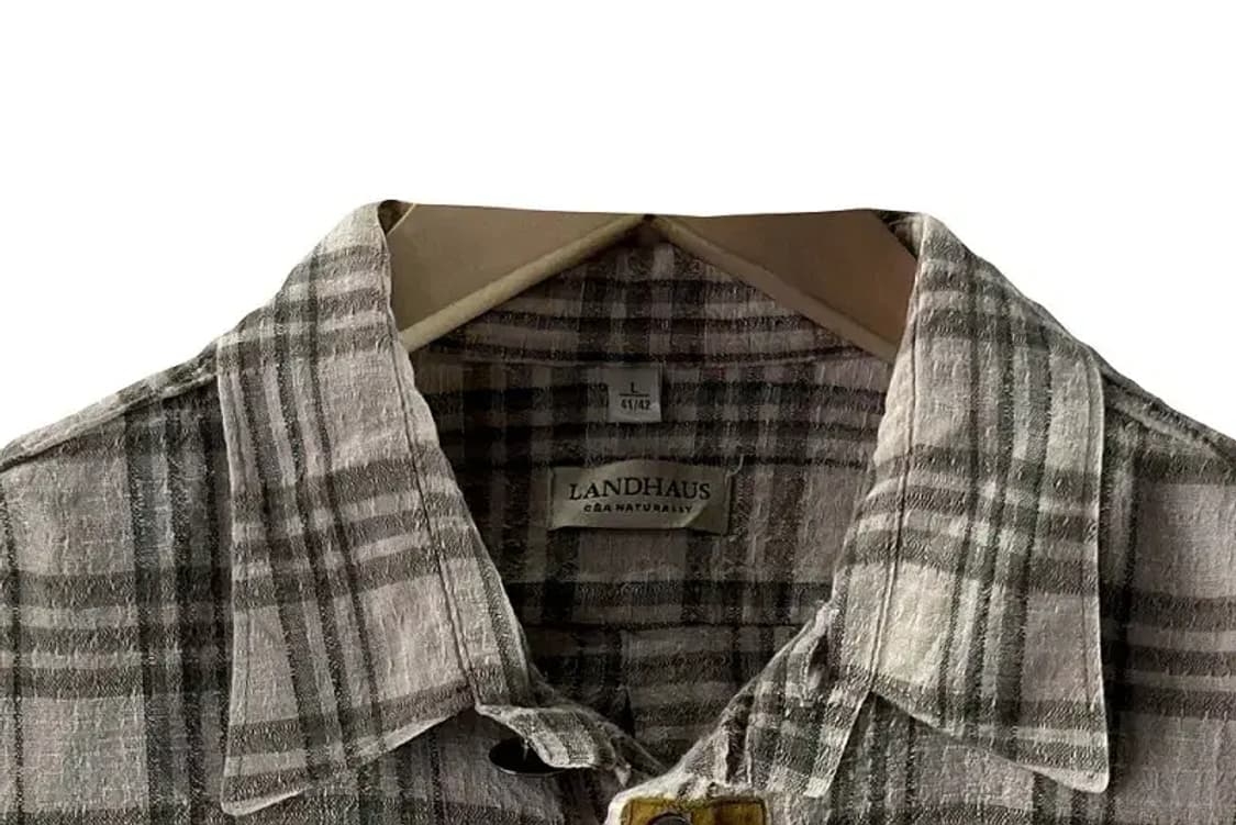 빈티지 자수 아메카지 체크 셔츠 [ SIZE: L ] 상품이미지3