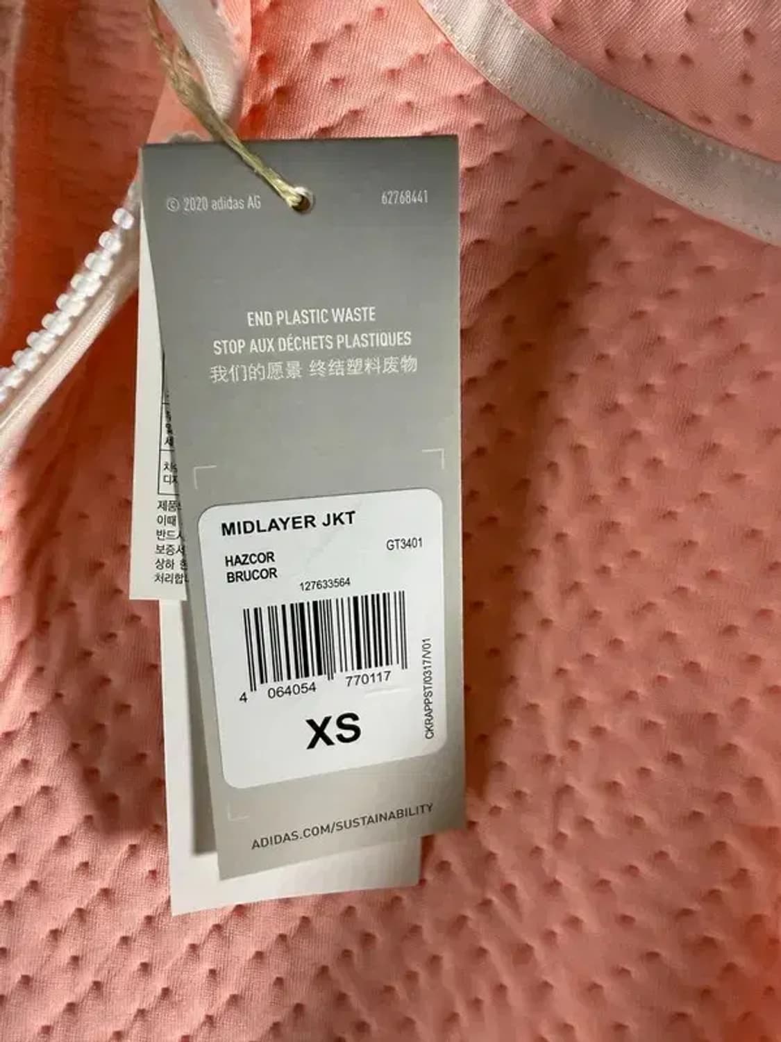 [ ADIDAS ] 골프웨어 새상품 아디다스 집업 [ SIZE: XS ] 상품이미지9