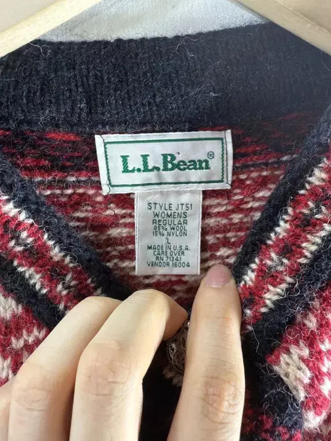 [ L.L.BEAN ] 엘엘빈 눈꽃 니트 [ SIZE: L ] 상품이미지6