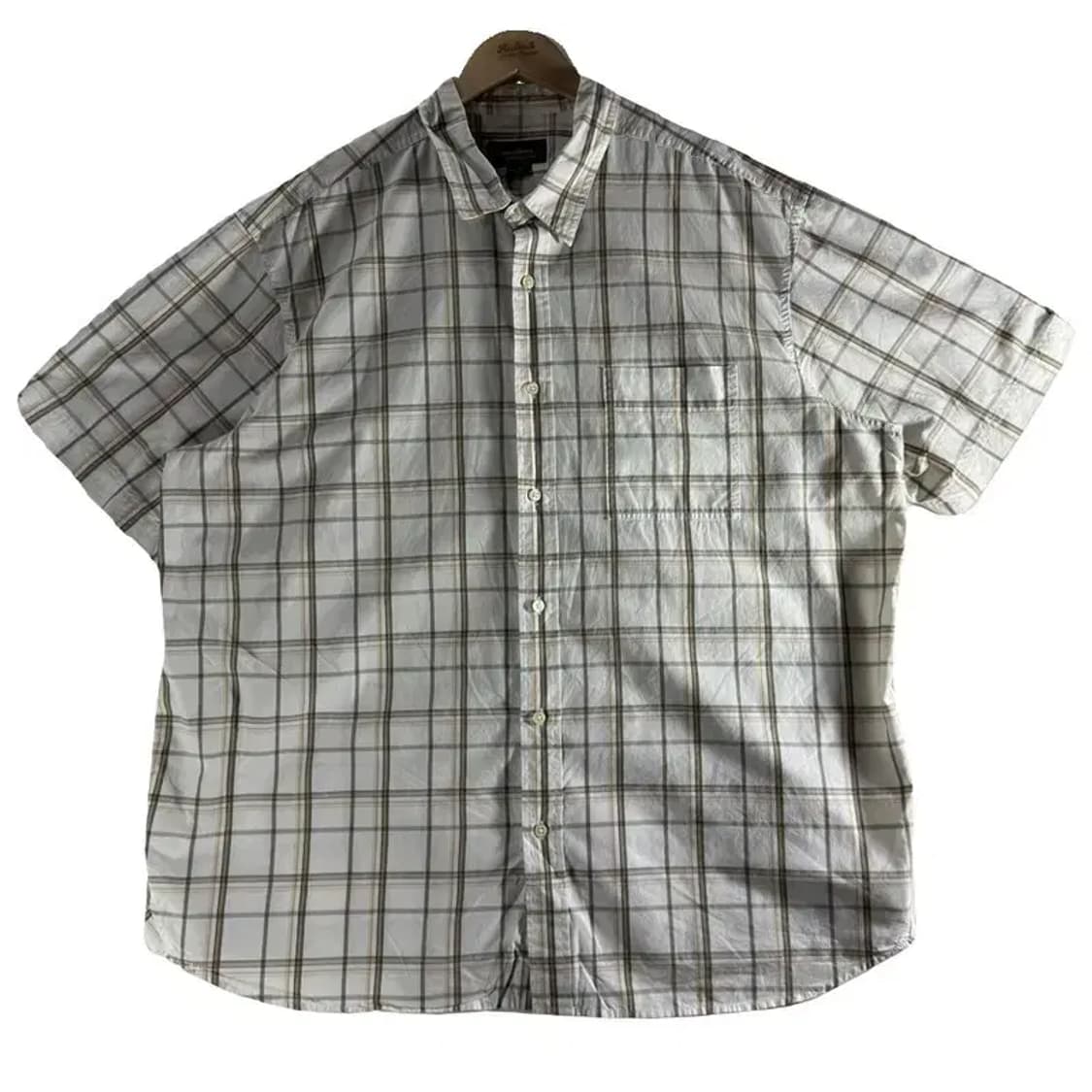 에디바우어 반팔 체크 셔츠 [ SIZE: XXL ] 상품이미지1