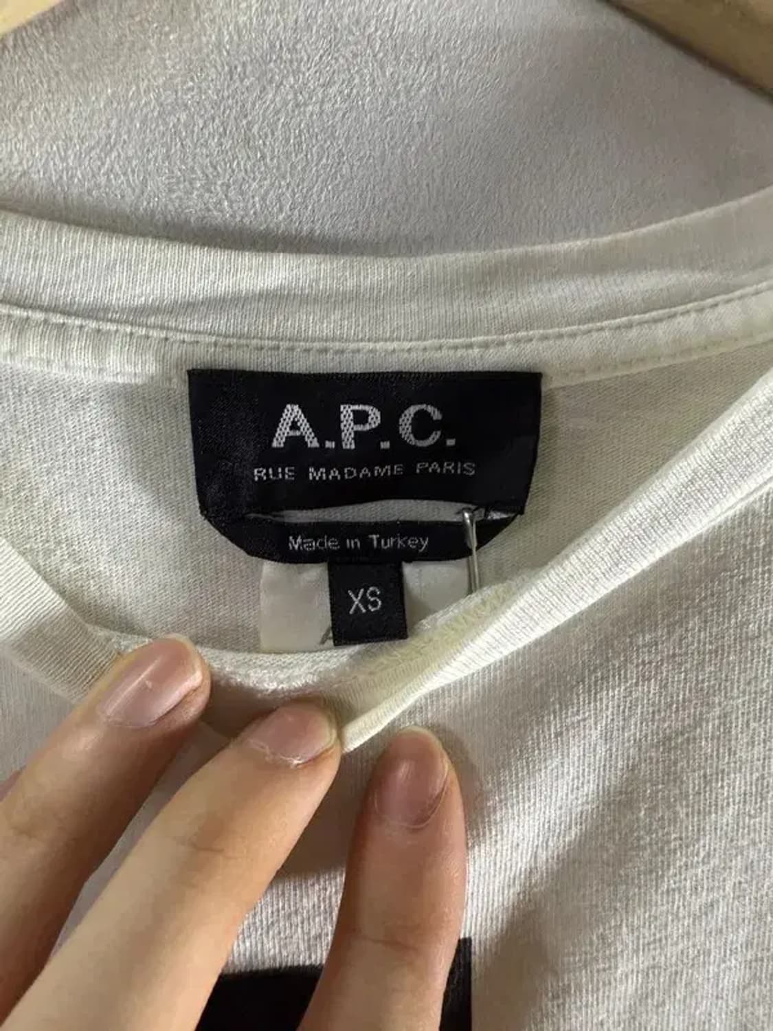1393 [ A.P.C. ] 아페쎄 반팔 티 [ SIZE: XS ] 상품이미지8