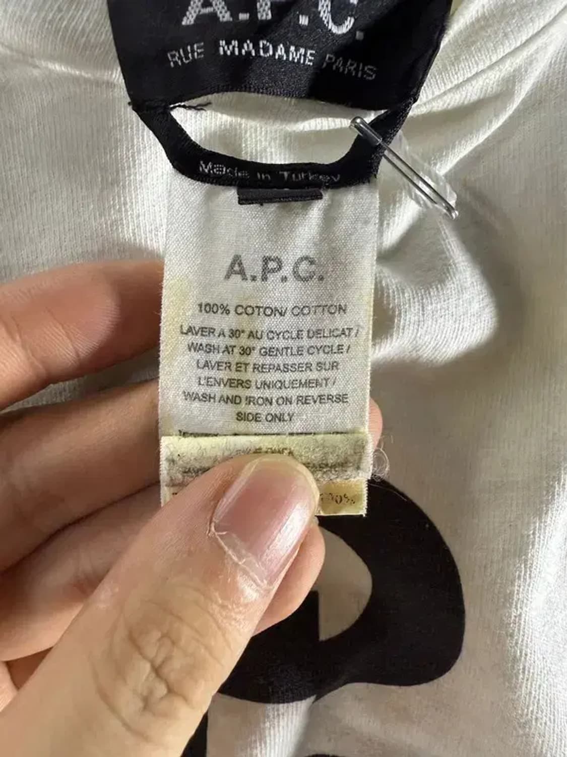 1393 [ A.P.C. ] 아페쎄 반팔 티 [ SIZE: XS ] 상품이미지9