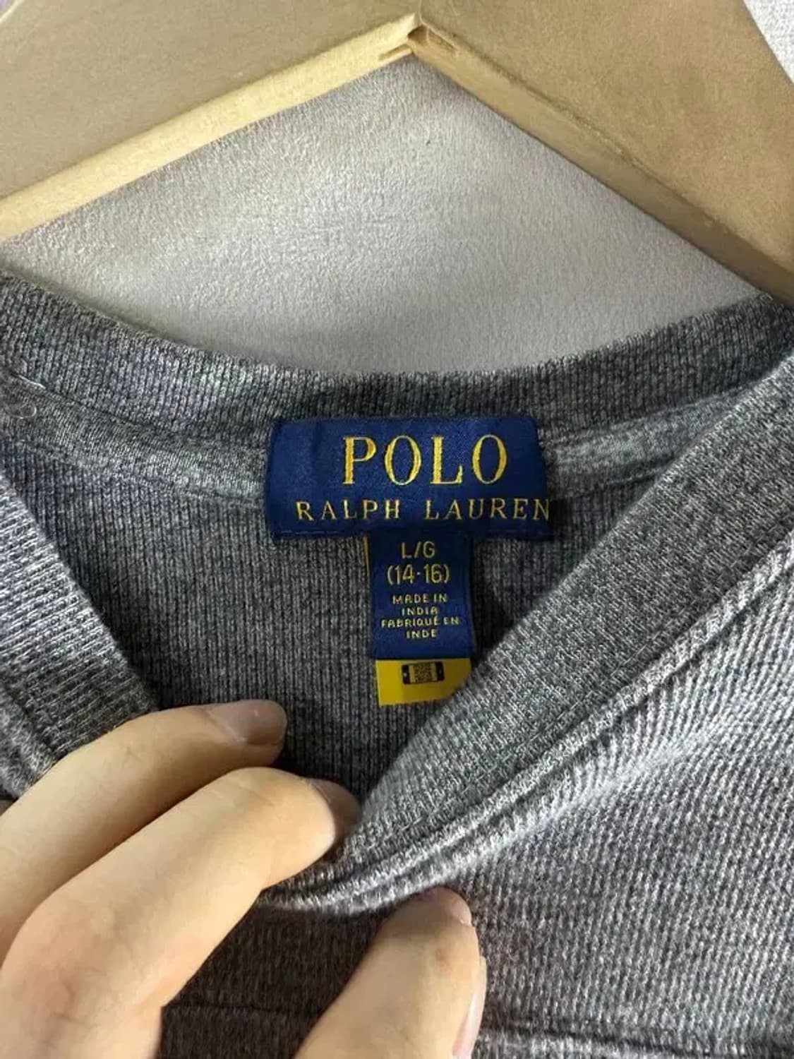 1404 [ POLO ] 폴로 골지 맨투맨 [ SIZE: L ] 상품이미지4