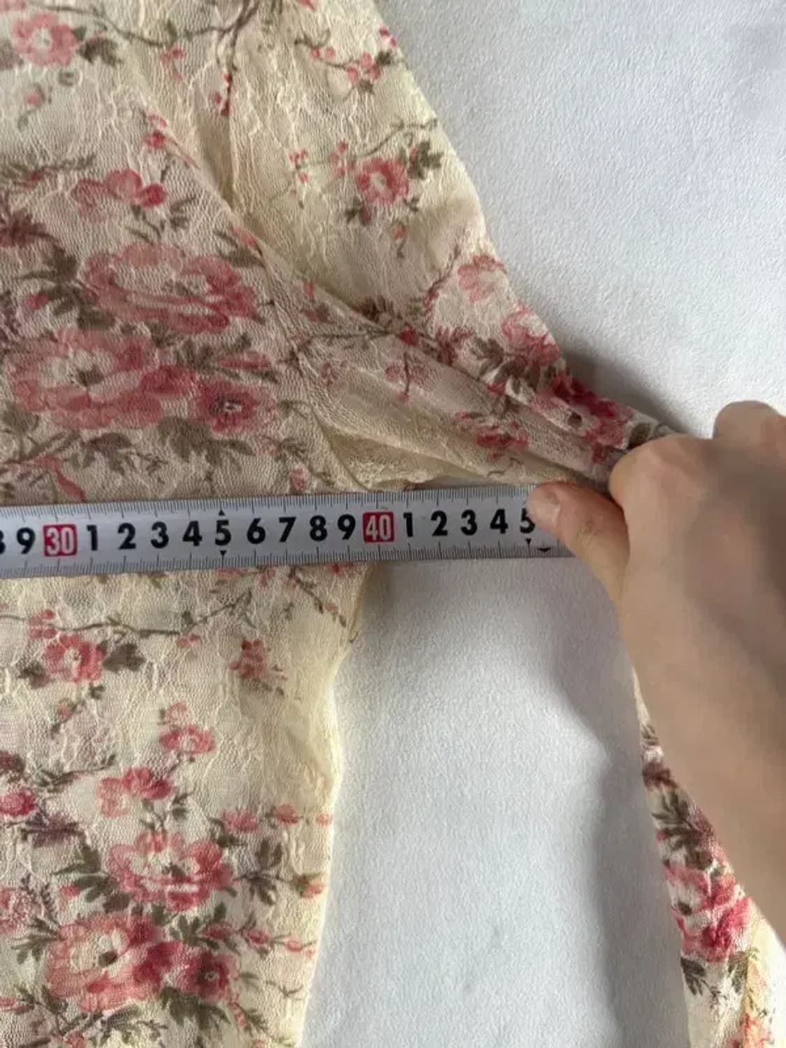 A1487 데님서플라이 플라워 시스루 블라우스 [ SIZE: M ] 상품이미지6