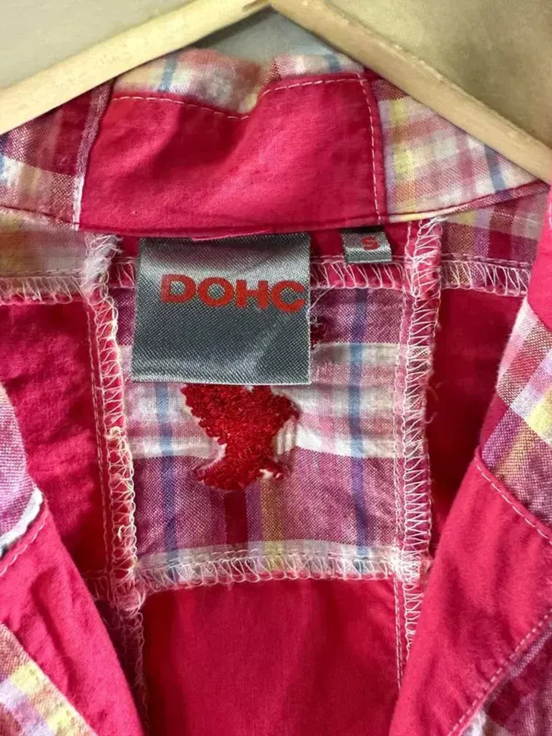 A1520 [ DOHC ] 패치 워크 크롭 셔츠 [ SIZE: S ] 상품이미지4