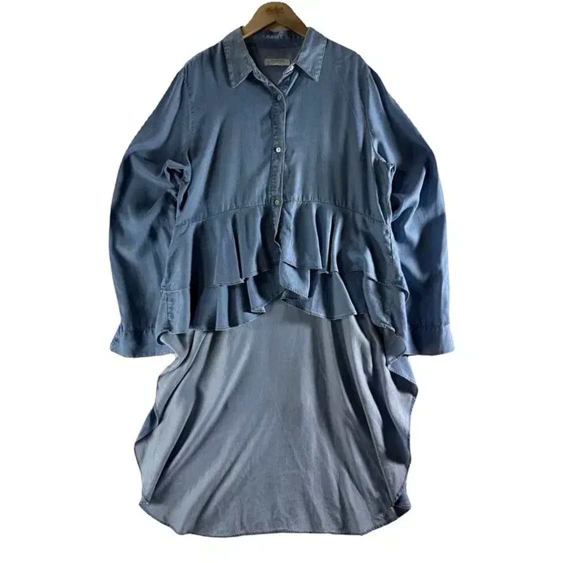 A1502 [ ZARA ] 자라 셔링 블라우스 [ SIZE: L ] 상품이미지1