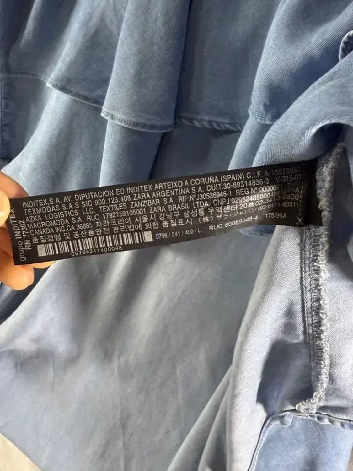 A1502 [ ZARA ] 자라 셔링 블라우스 [ SIZE: L ] 상품이미지5