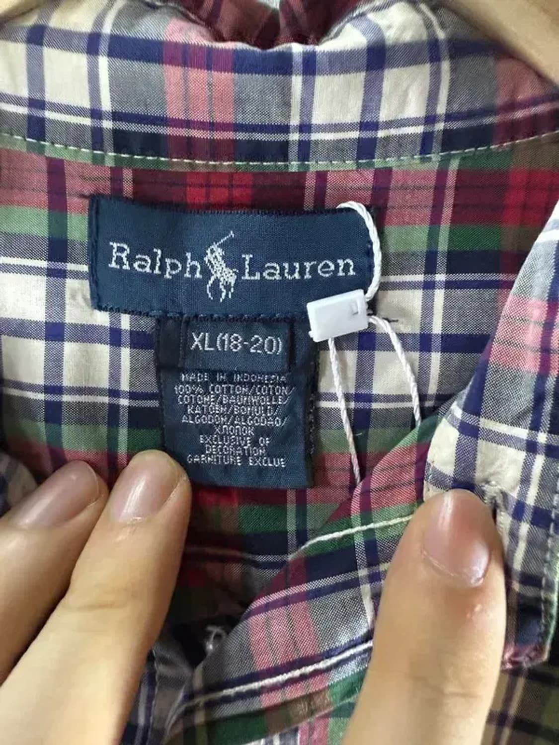 A1587 [ POLO ] 폴로 체크 셔츠 [ SIZE: XL ] 상품이미지5