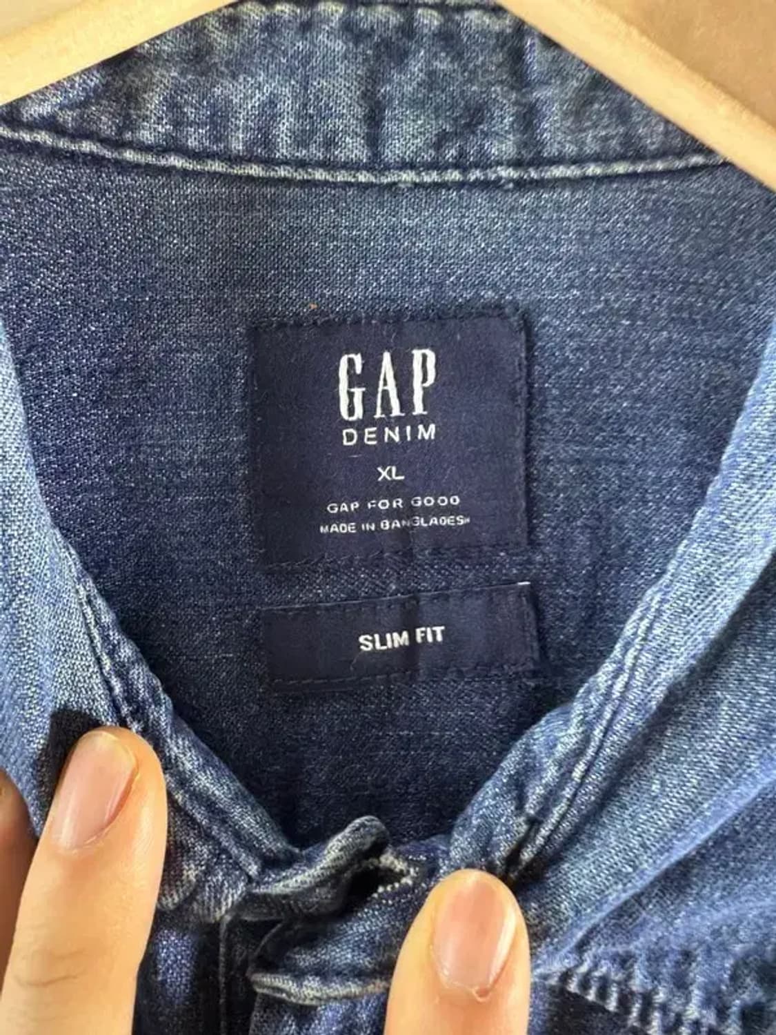 A1648 [ GAP ] 갭 데님 셔츠 [ SIZE: XL ] 상품이미지4