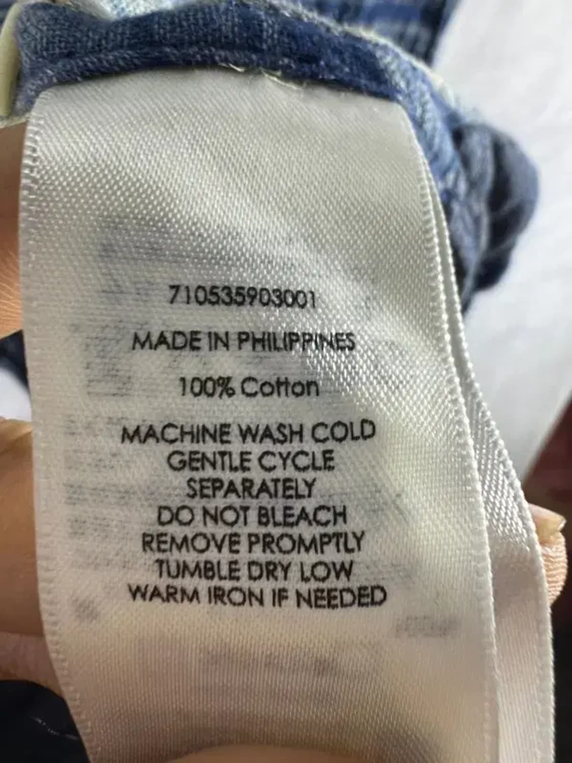 A1714 폴로 코튼 체크 셔츠 [ SIZE: XS ] 상품이미지7