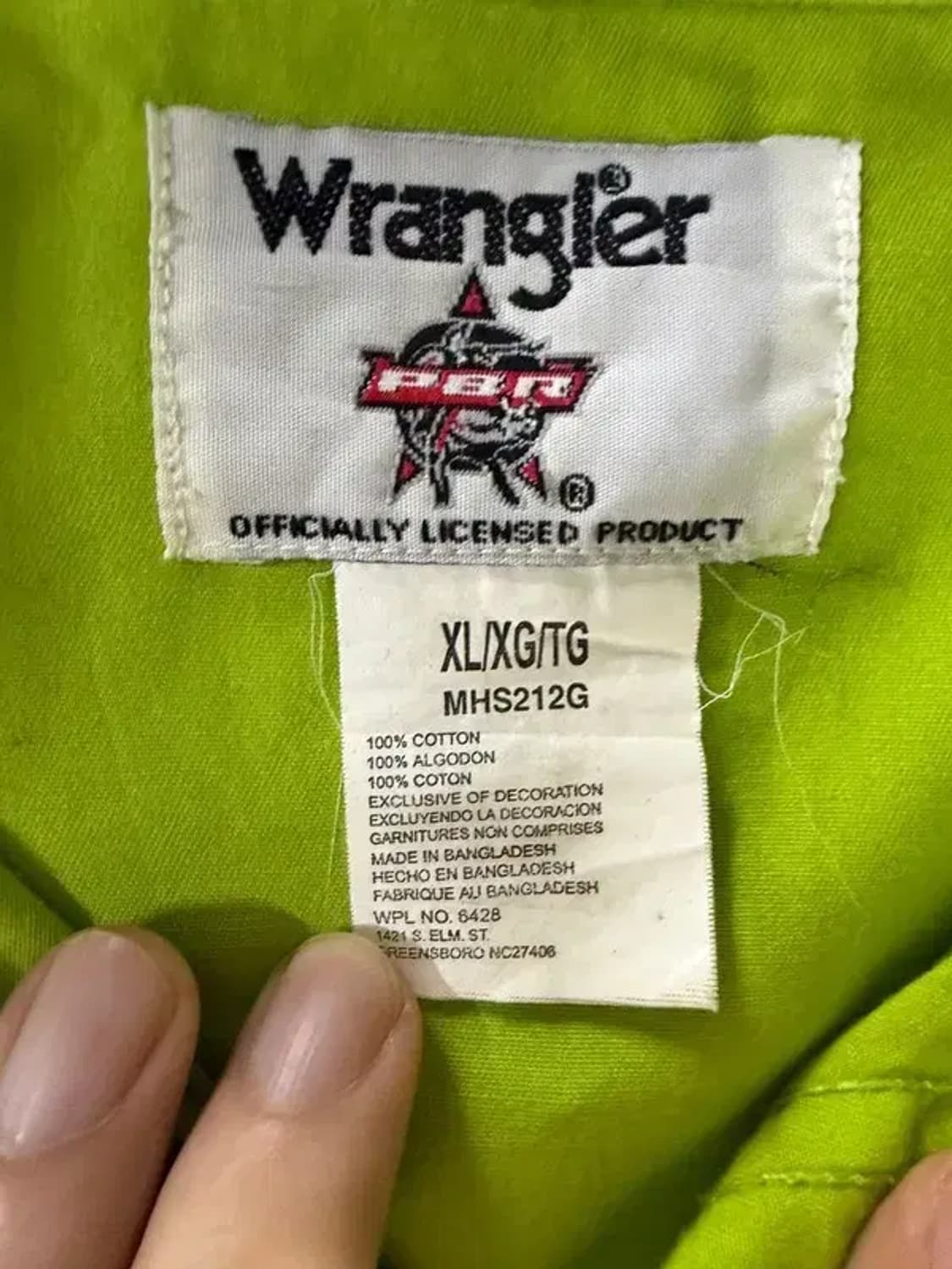 A1848 [ WRANGLER ] 랭글러 셔츠 [ SIZE: XL ] 상품이미지8