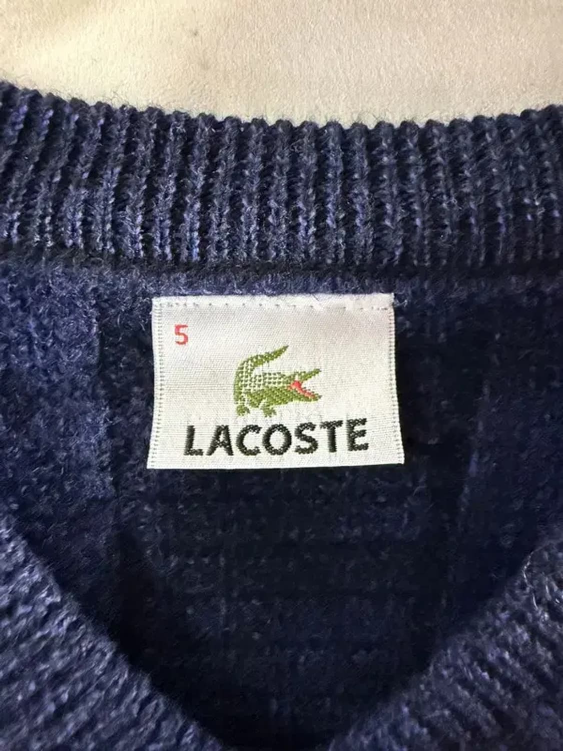 A1855 [ LACOSTE ] 라코스테 울 니트 [ SIZE: 5 ] 상품이미지4